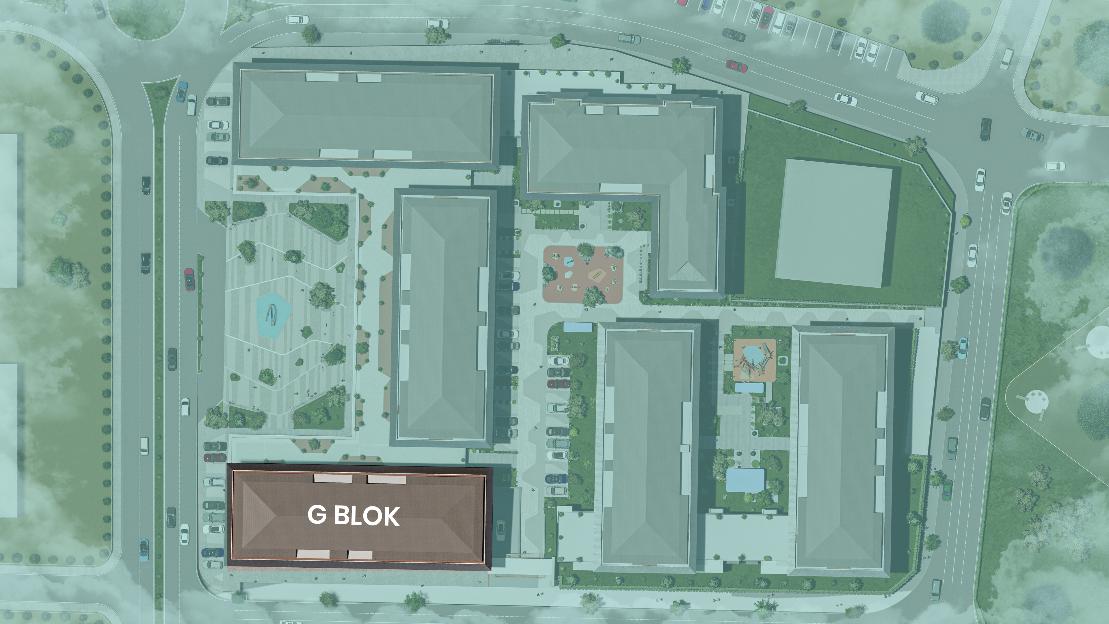 G blok planı