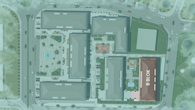 B blok planı