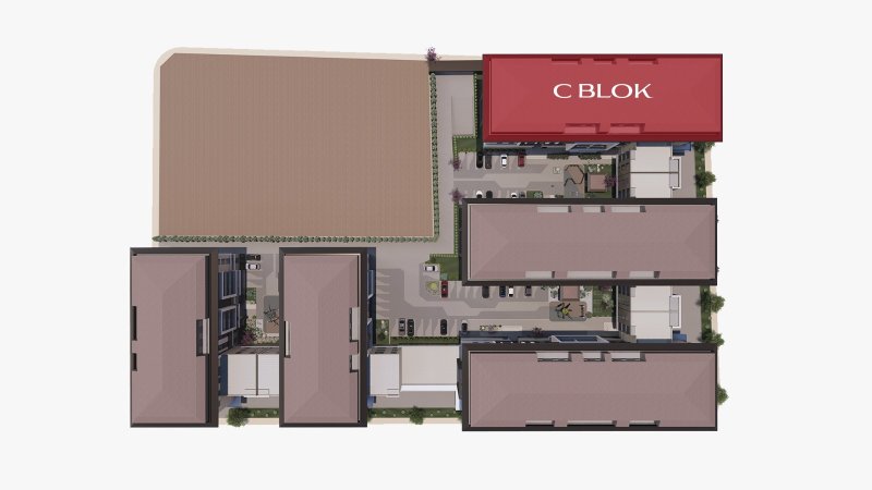 C blok planı