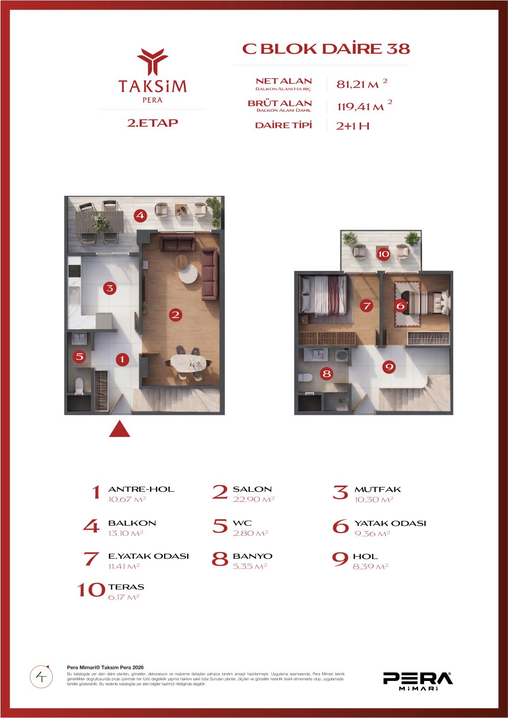 C blok 38 planı
