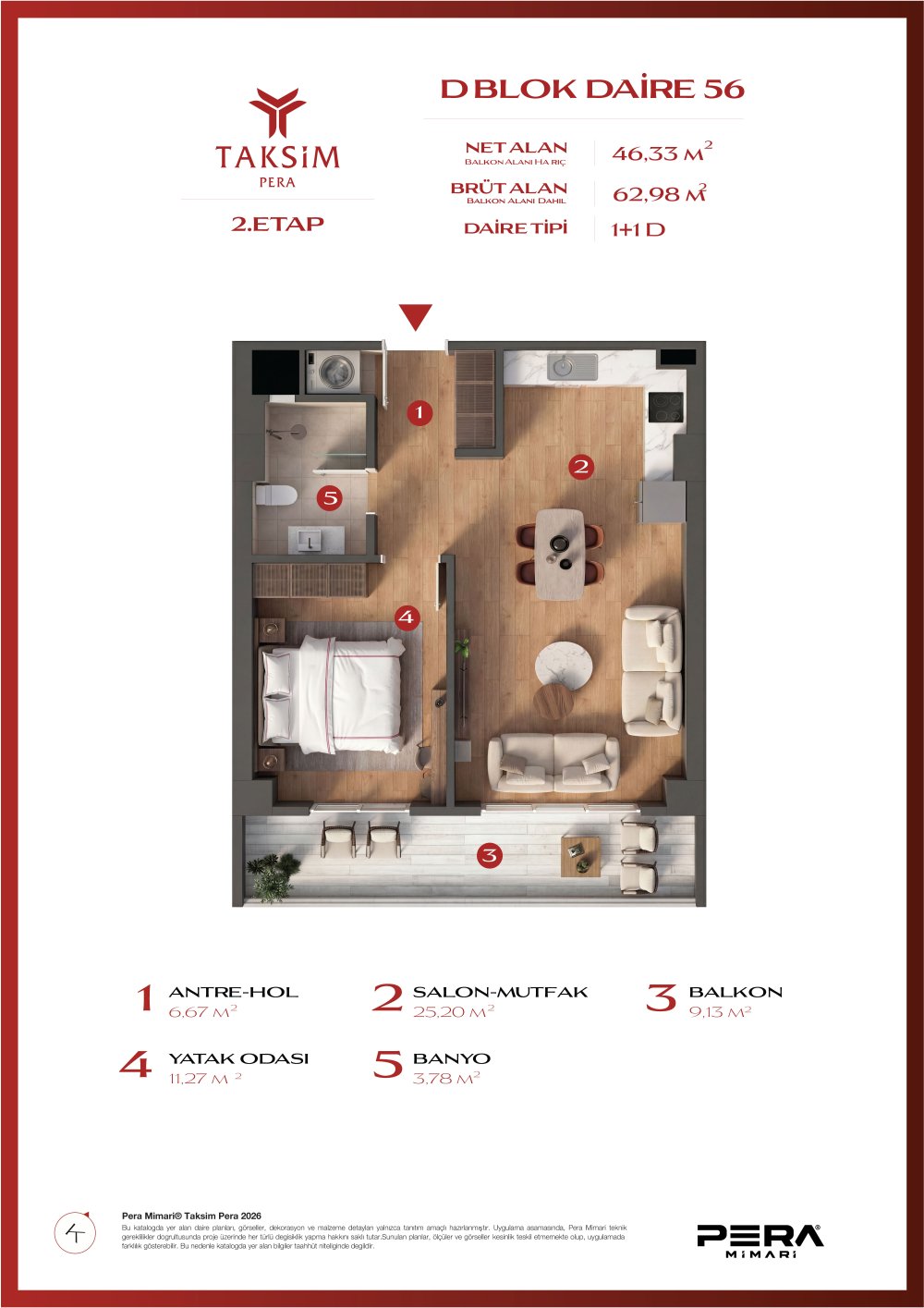 D blok 56 planı