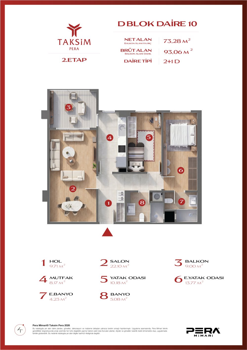 D blok 10 planı