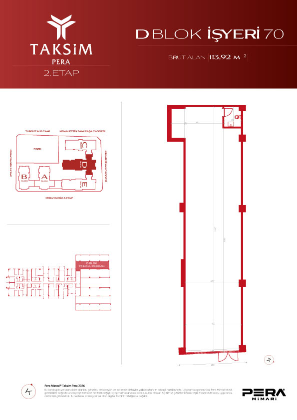 D blok 70 planı