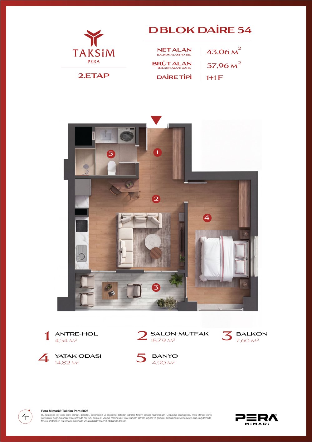 D blok 54 planı