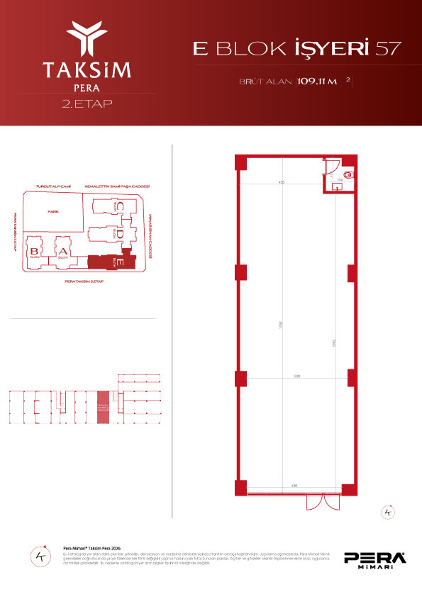 E blok 57 planı