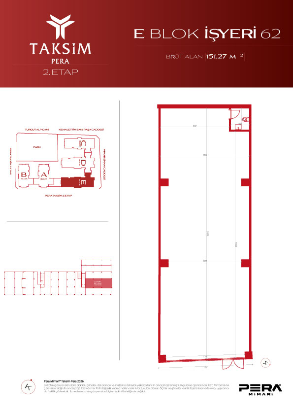 E blok 62 planı