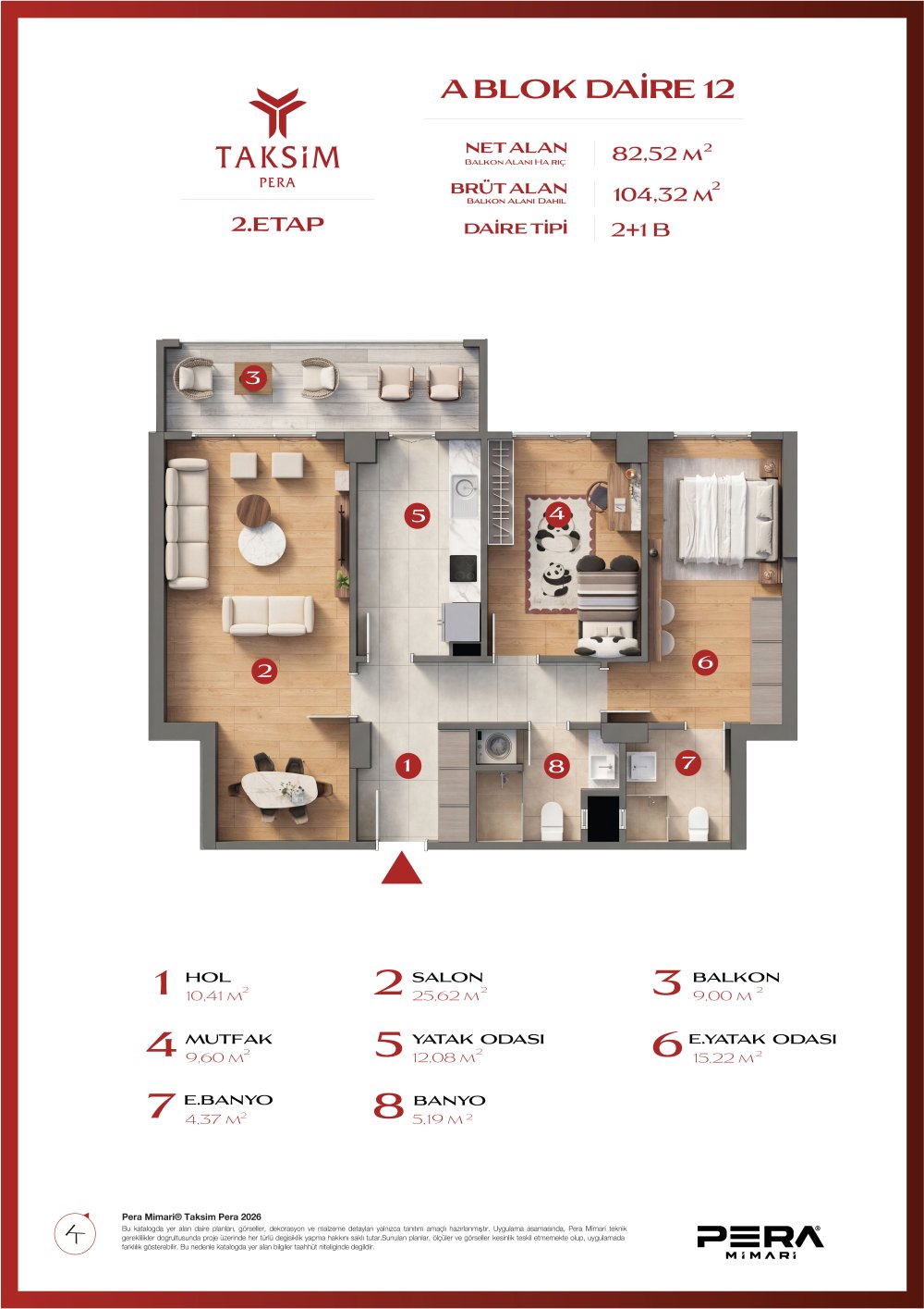 A blok 12 planı