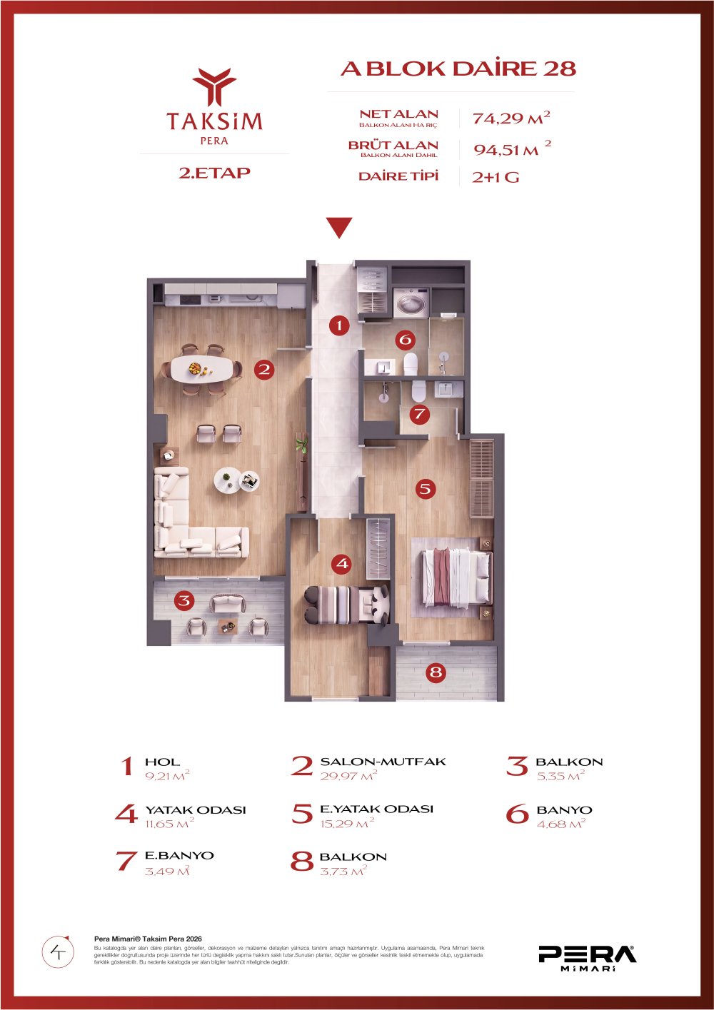 A blok 28 planı
