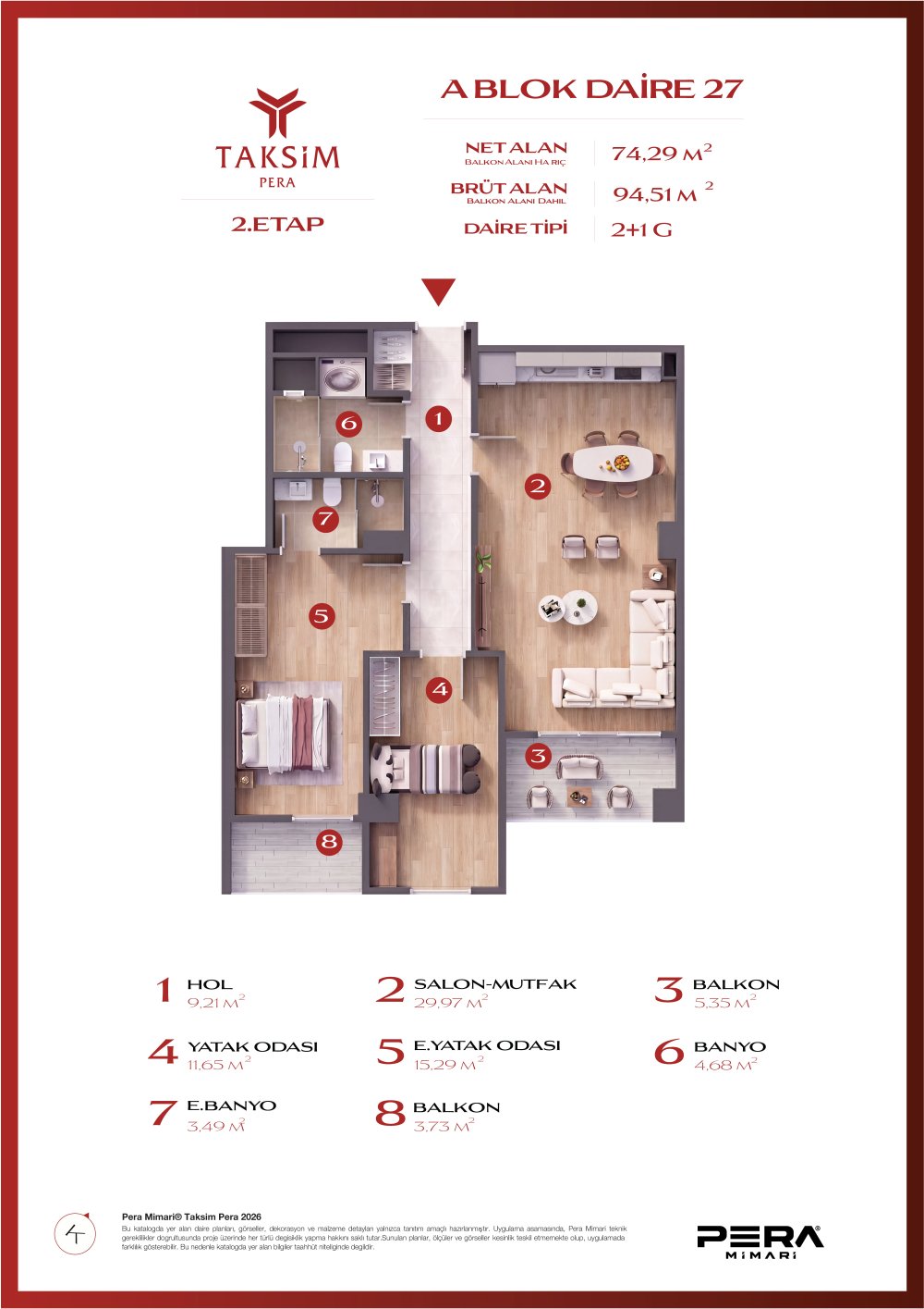 A blok 27 planı