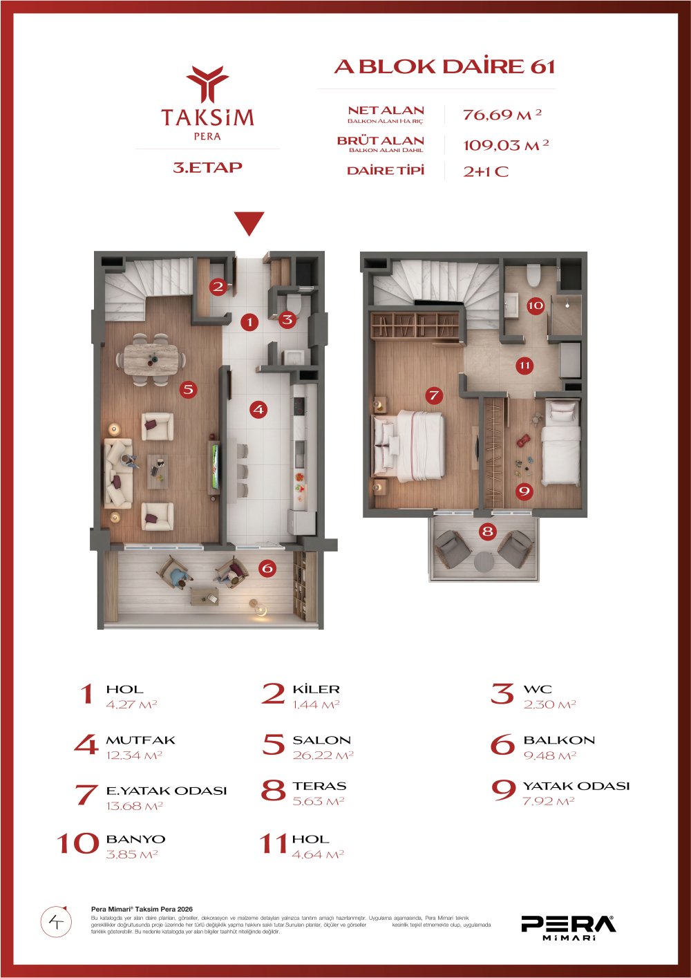 A blok 61 planı