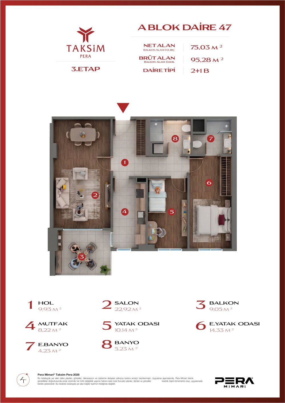 A blok 47 planı