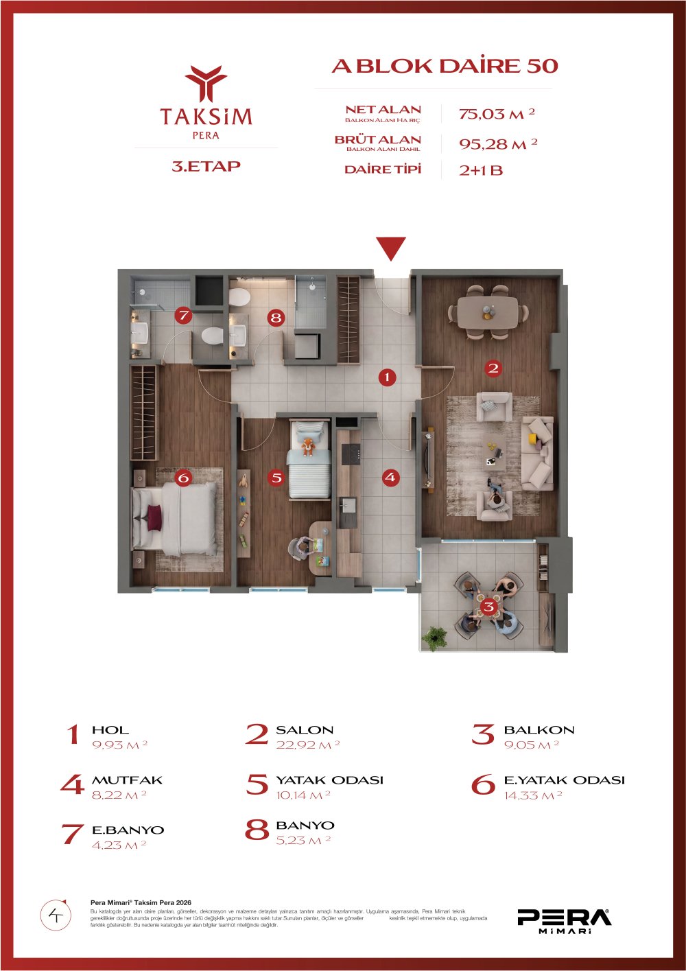 A blok 50 planı