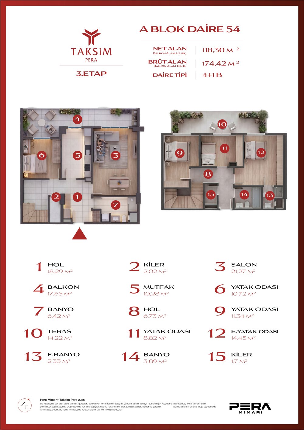 A blok 54 planı