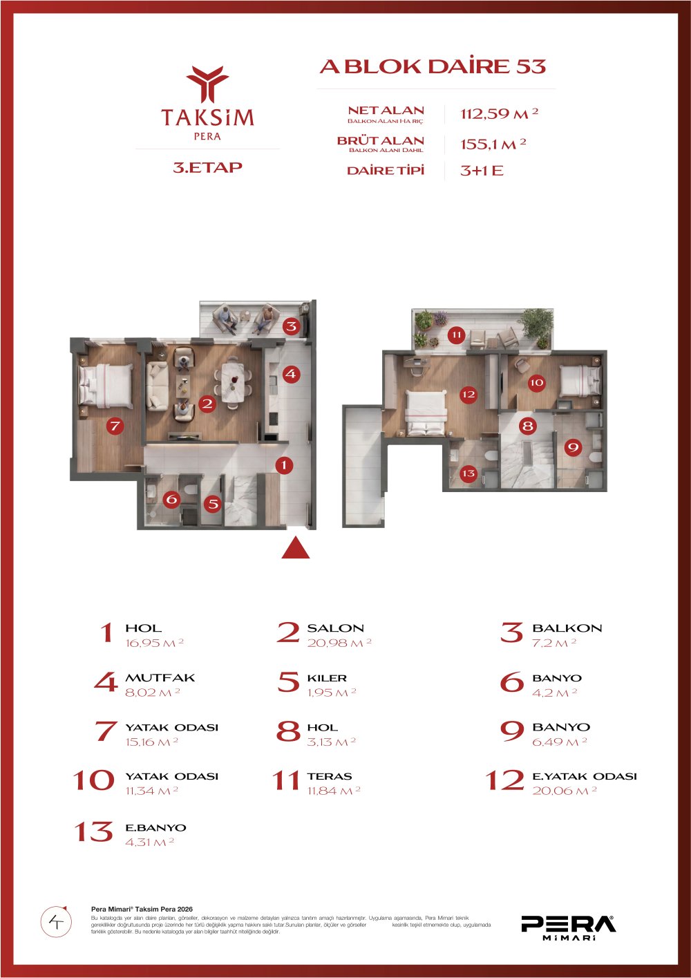 A blok 53 planı