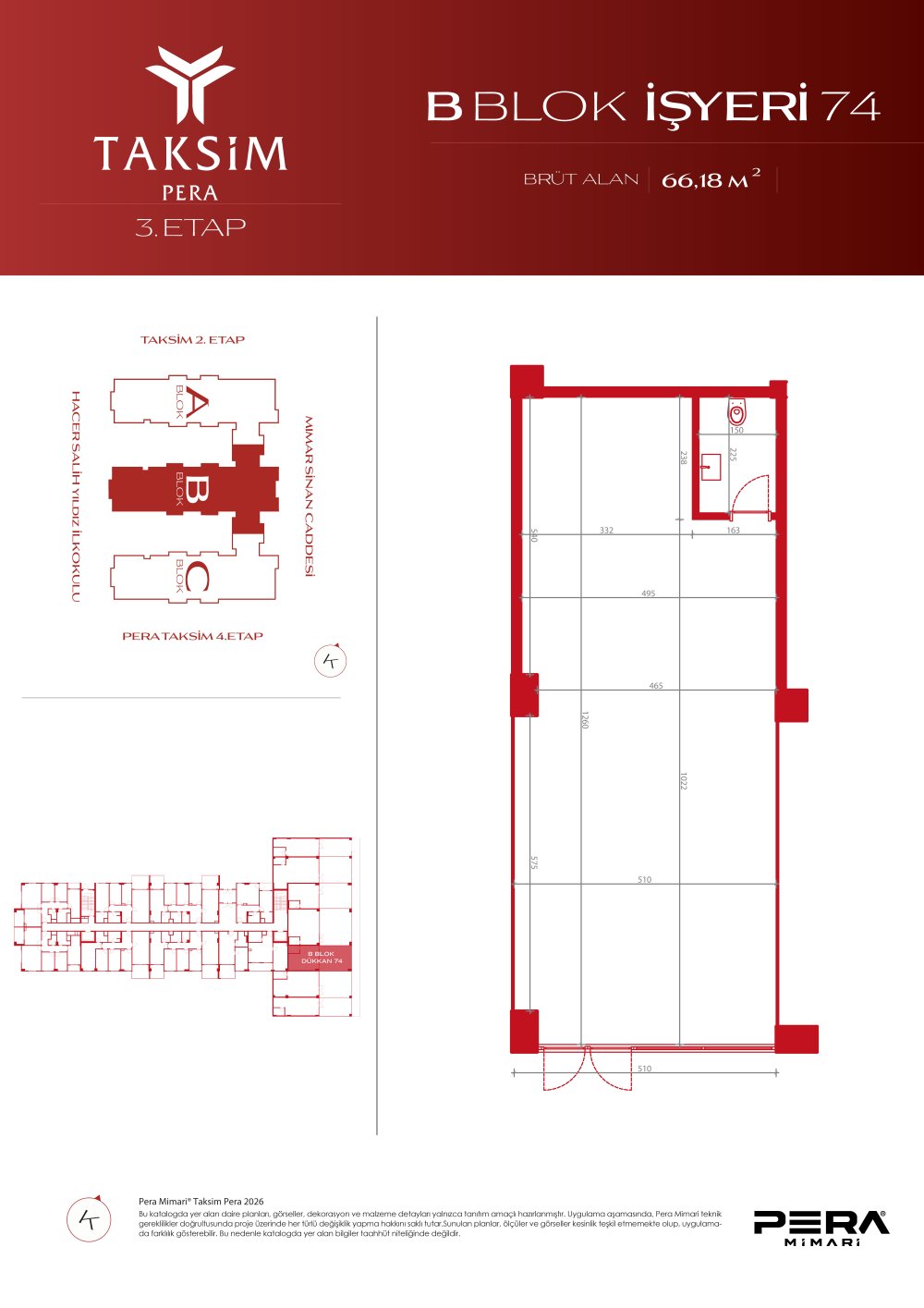 B blok 74 planı