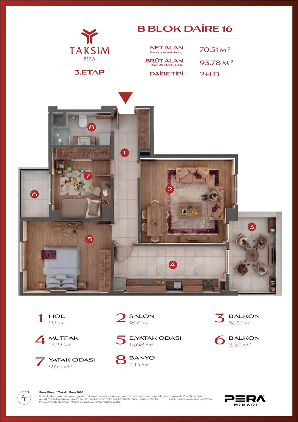 B blok 16 planı