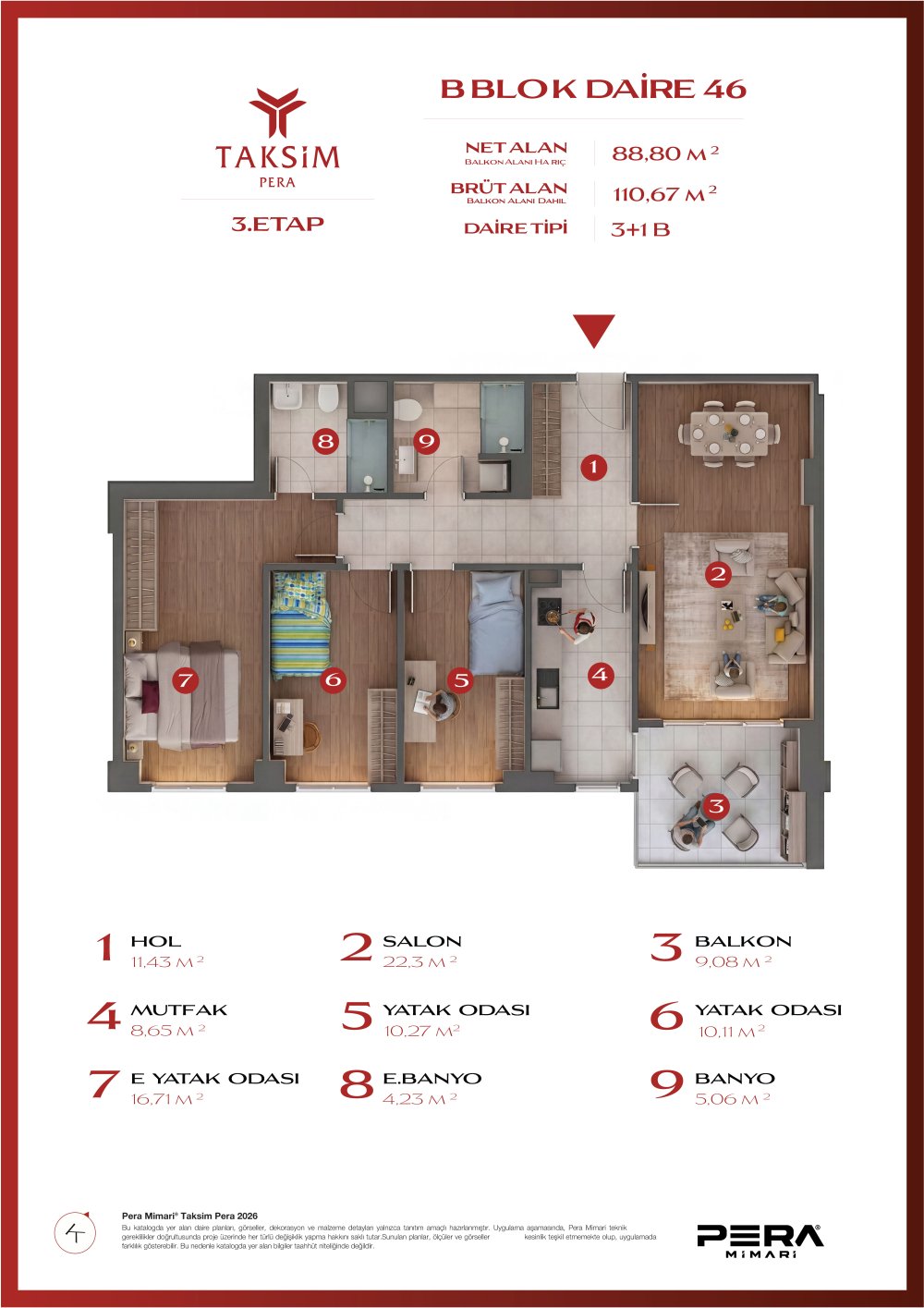 B blok 46 planı