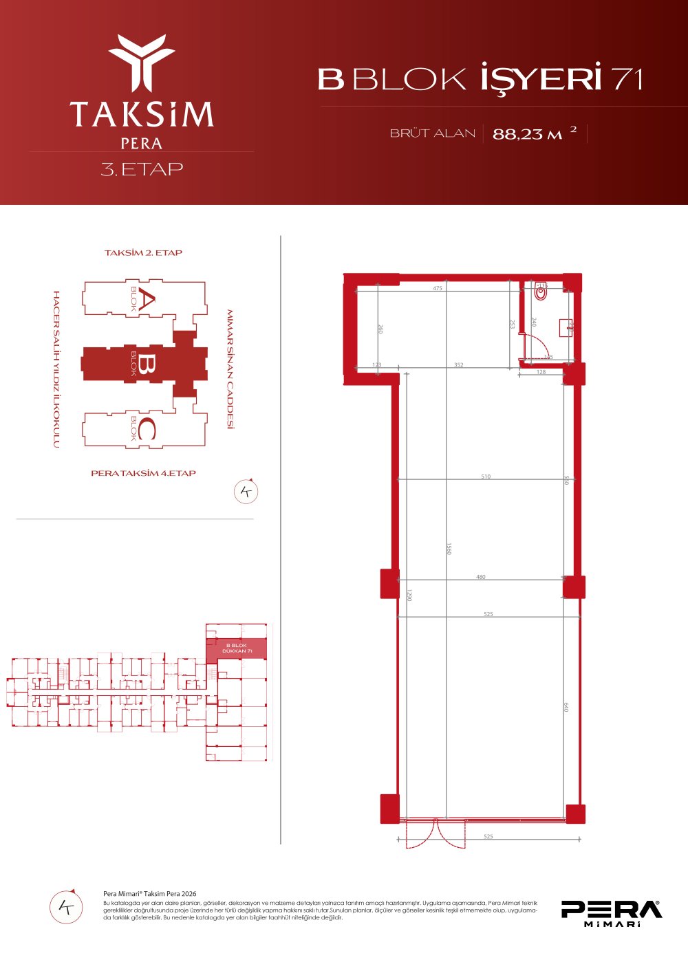 B blok 71 planı