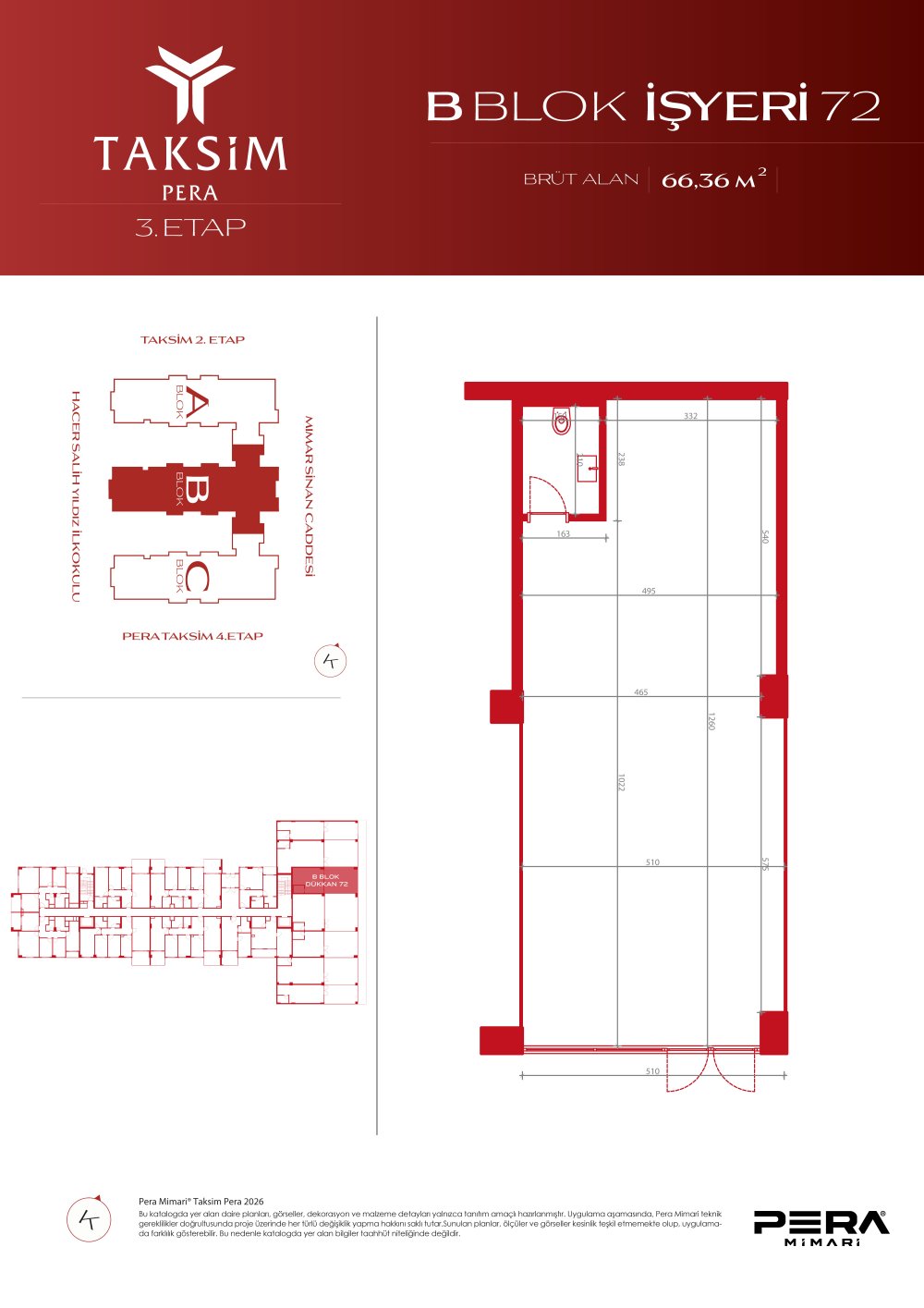 B blok 72 planı