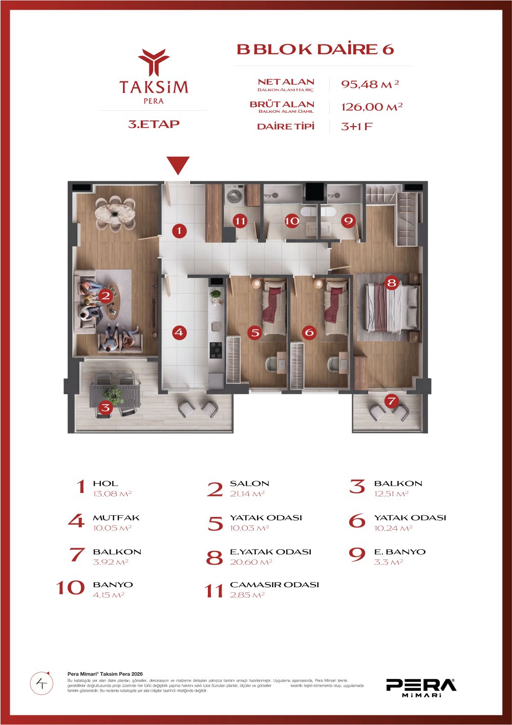 B blok 6 planı