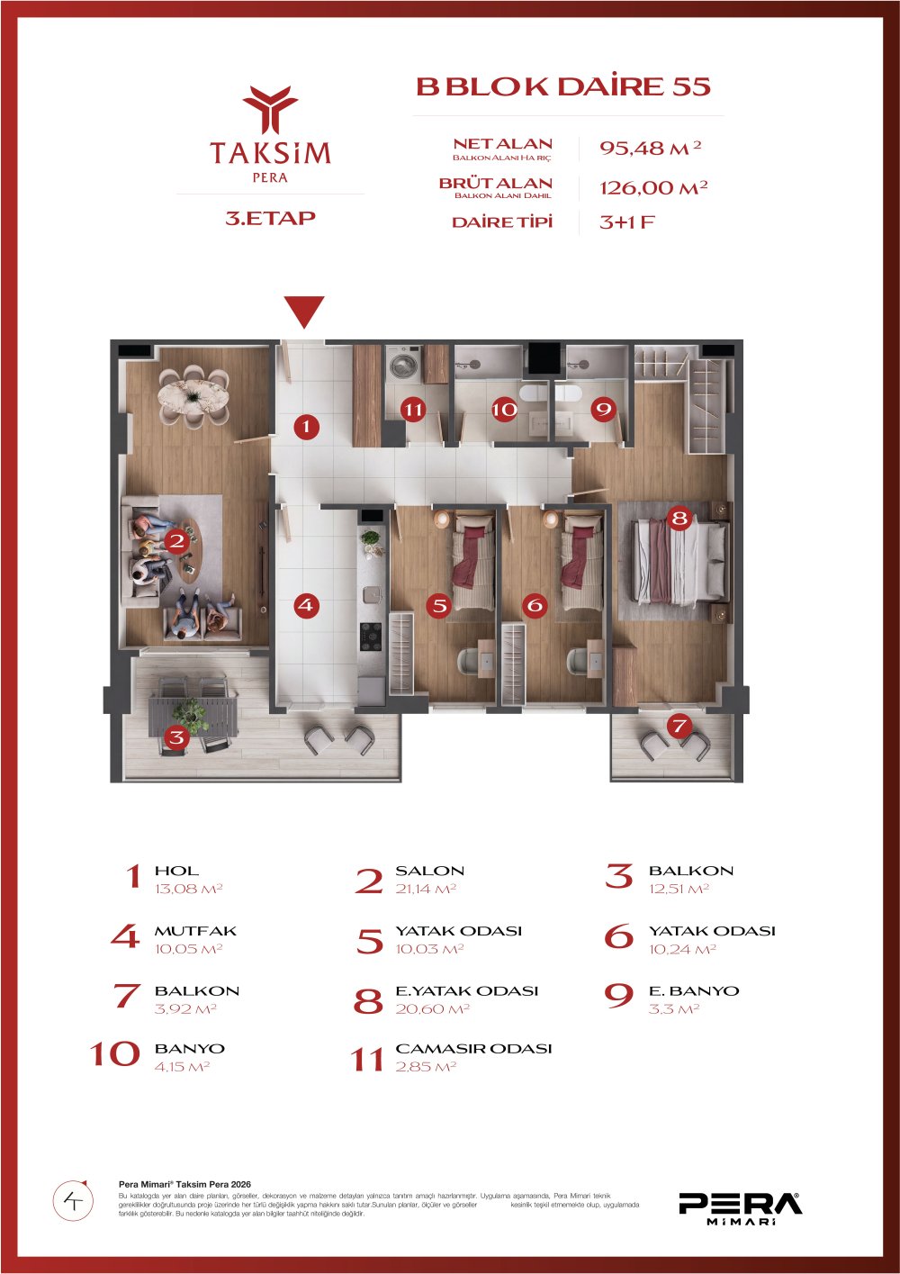 B blok 55 planı