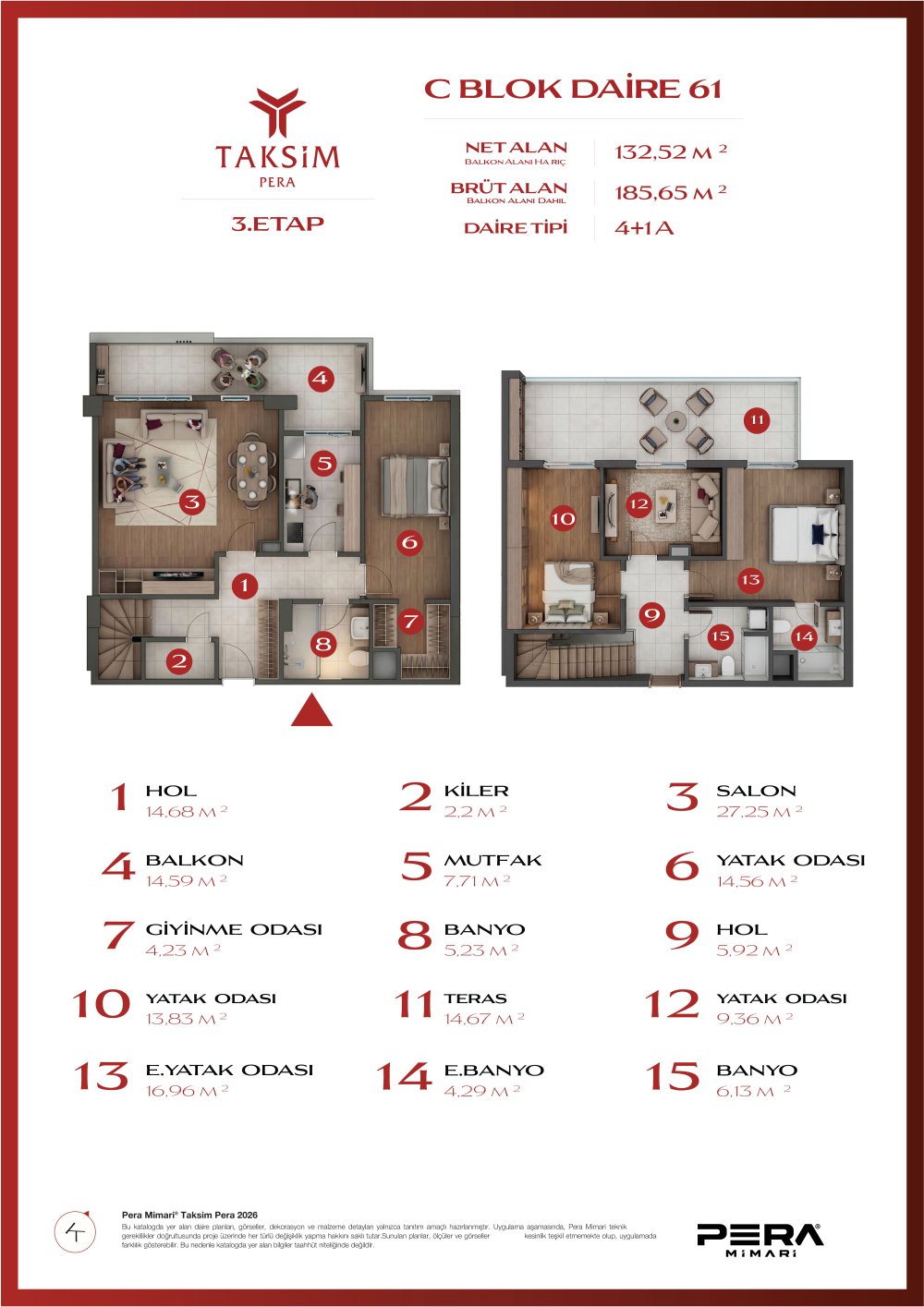 C blok 61 planı