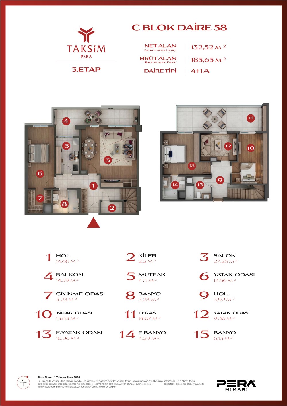 C blok 58 planı