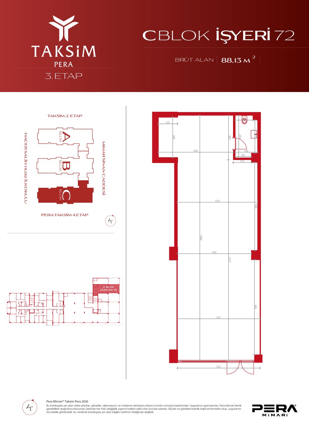 C blok 72 planı