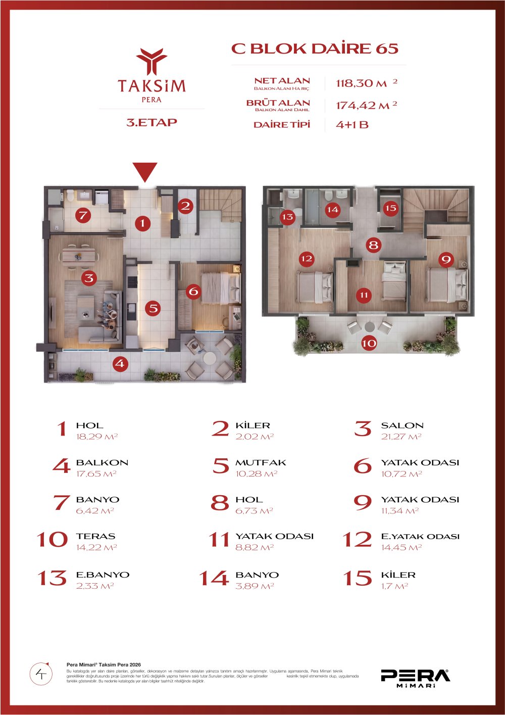 C blok 65 planı